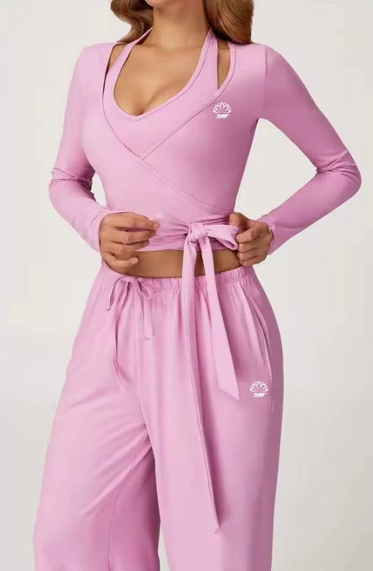 Gaillardia Wrap Long Sleeve Top