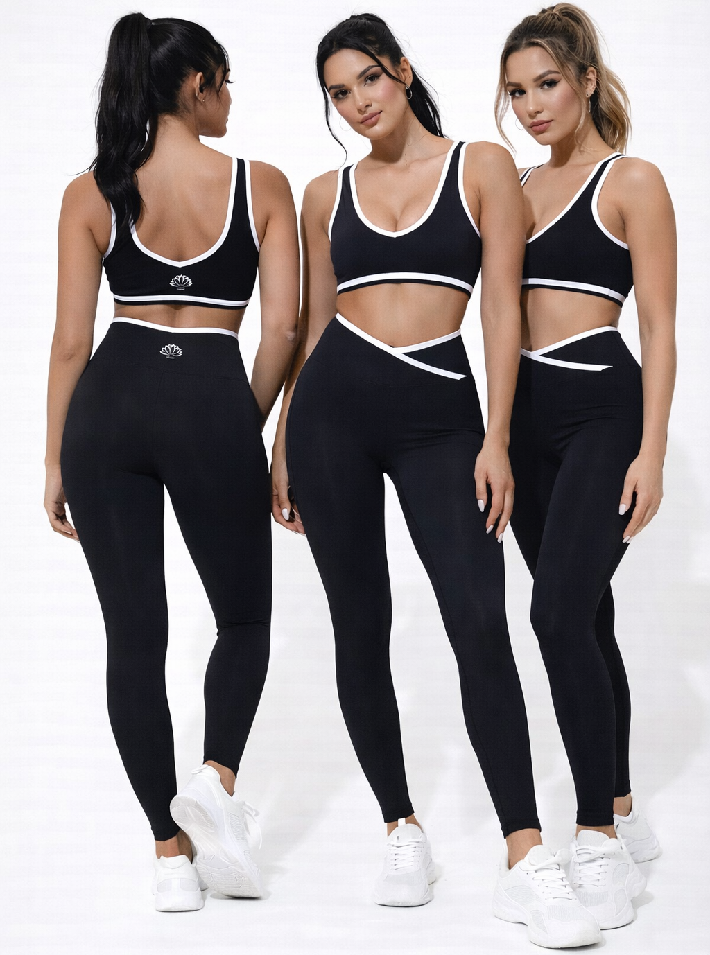 Crossover waistband
Leggings