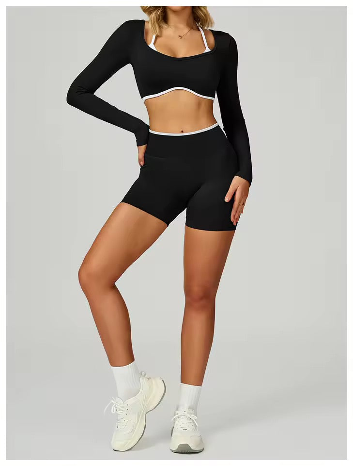 Gloriosa Long Sleeve Crop Top