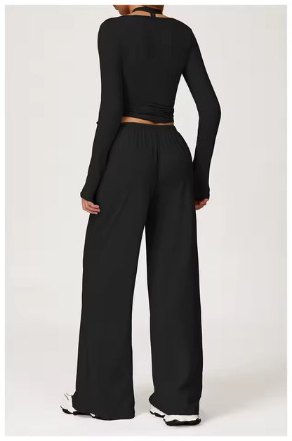 Gaillardia Wrap Long Sleeve Top