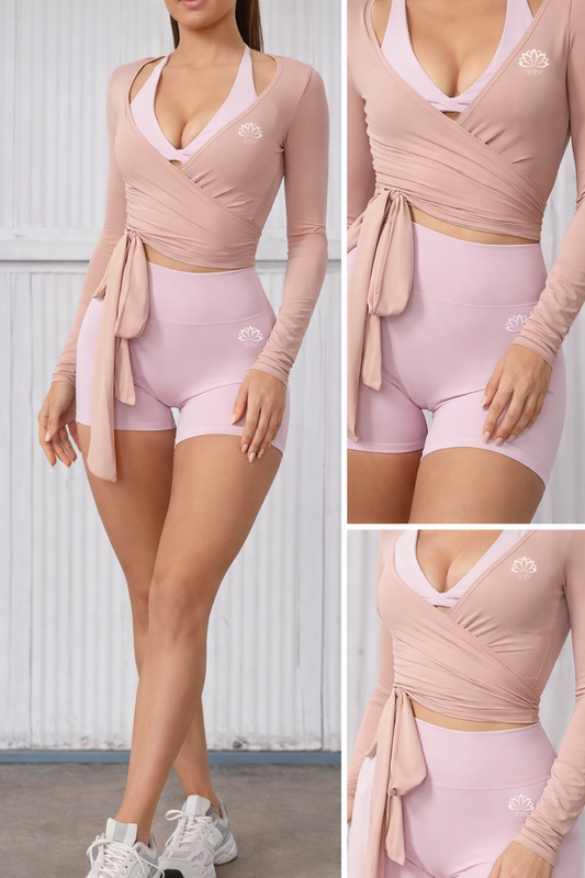 Gaillardia Wrap Long Sleeve Top