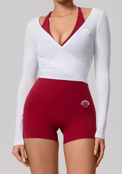 Gaillardia Wrap Long Sleeve Top