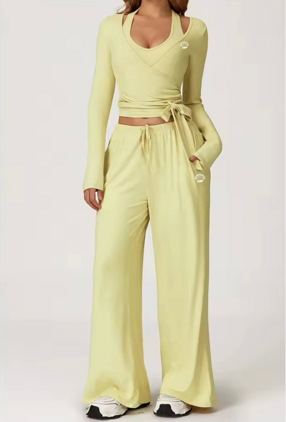 Gaillardia Wrap Long Sleeve Top