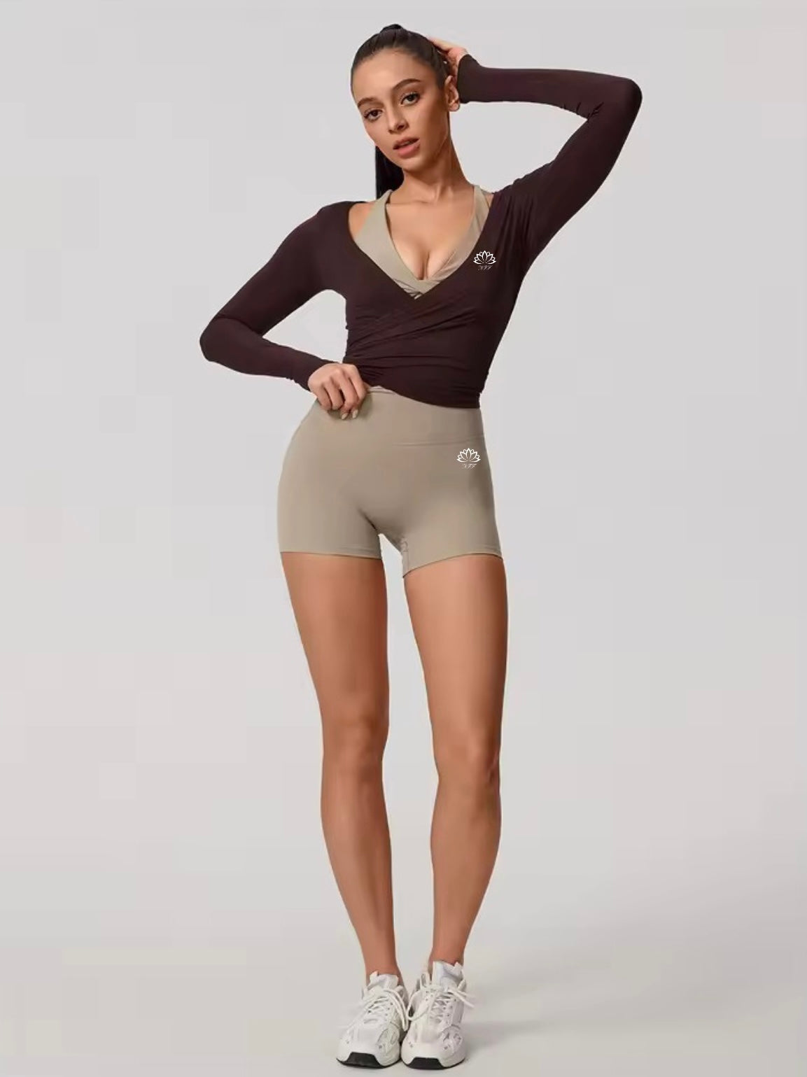 Gaillardia Wrap Long Sleeve Top