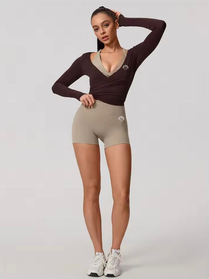 Gaillardia Wrap Long Sleeve Top