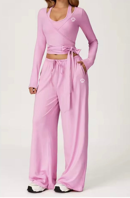 Gaillardia Wrap Long Sleeve Top