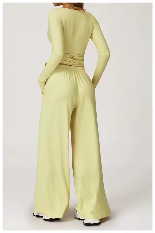 Gaillardia Wrap Long Sleeve Top