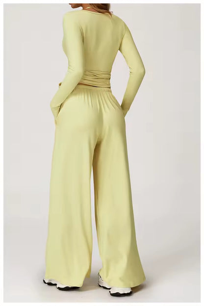 Gaillardia Wrap Long Sleeve Top