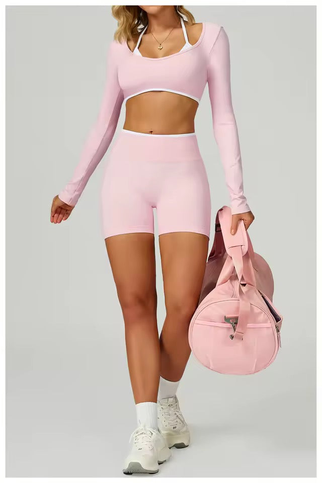 Gloriosa Long Sleeve Crop Top