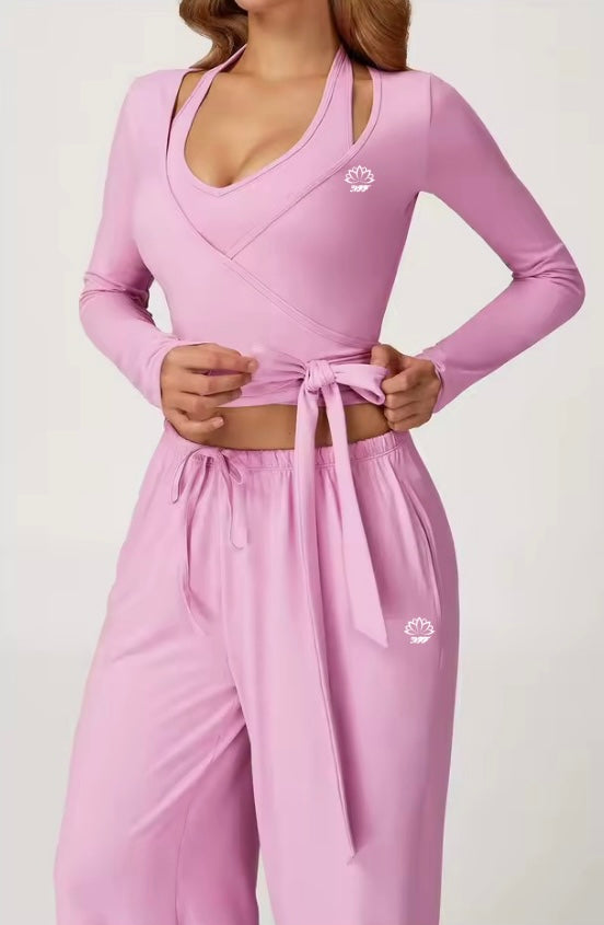 Gaillardia Wrap Long Sleeve Top