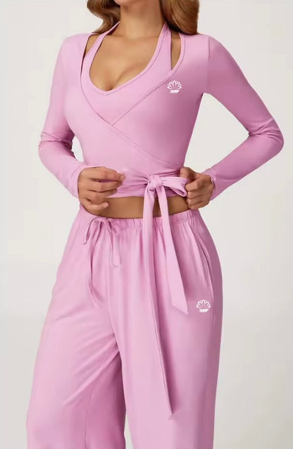 Gaillardia Wrap Long Sleeve Top