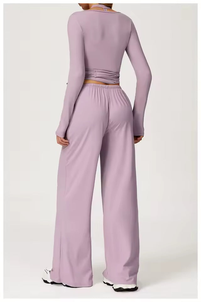 Gaillardia Wrap Long Sleeve Top