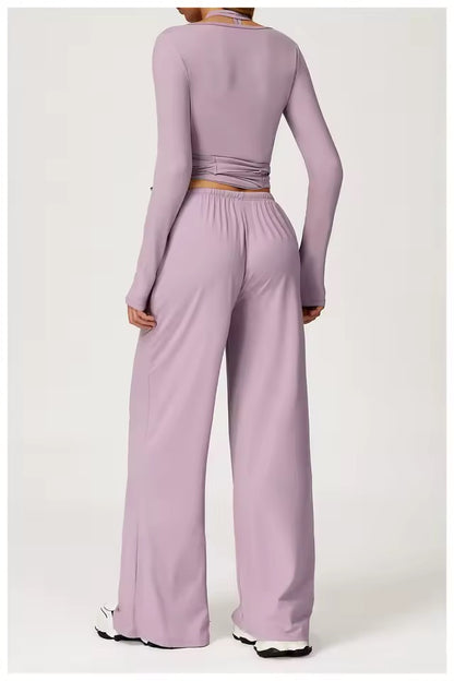 Gaillardia Wrap Long Sleeve Top