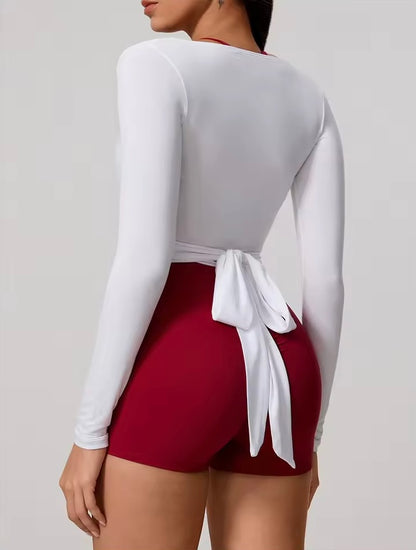Gaillardia Wrap Long Sleeve Top