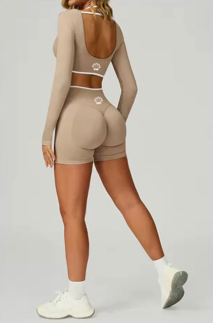 Gloriosa Long Sleeve Crop Top