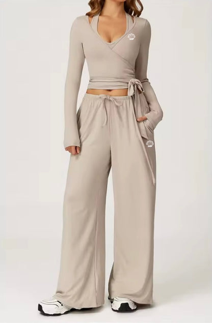 Gaillardia Wrap Long Sleeve Top