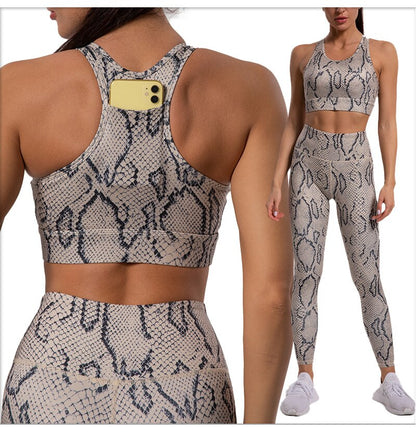 Animal print gym wear